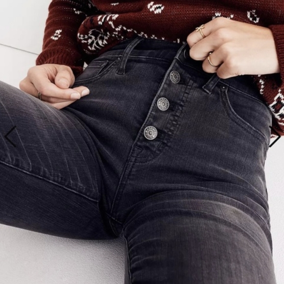 Madewell Cali Demi-Boot Jeans Button fly - Picture 2 of 4